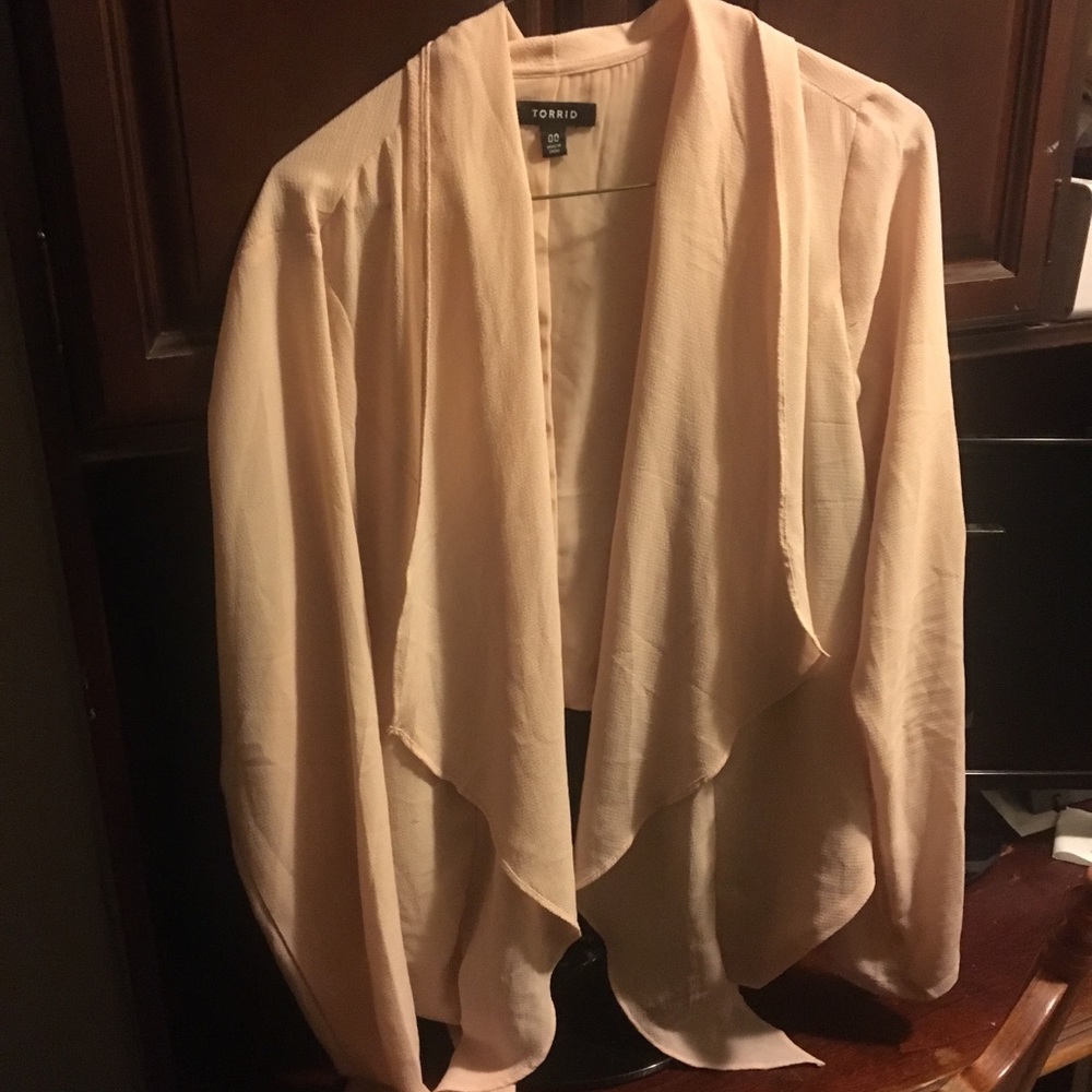 Torrid blazer light pink open size 00